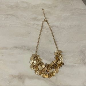 Gold charm necklace